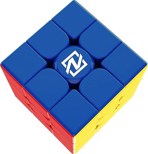 Goliath NexCube 3x3 Classic - Cubo de velocidad sin calcomanías - Tecnología súper suave que desbloquea súper velocidad para romper récords! -