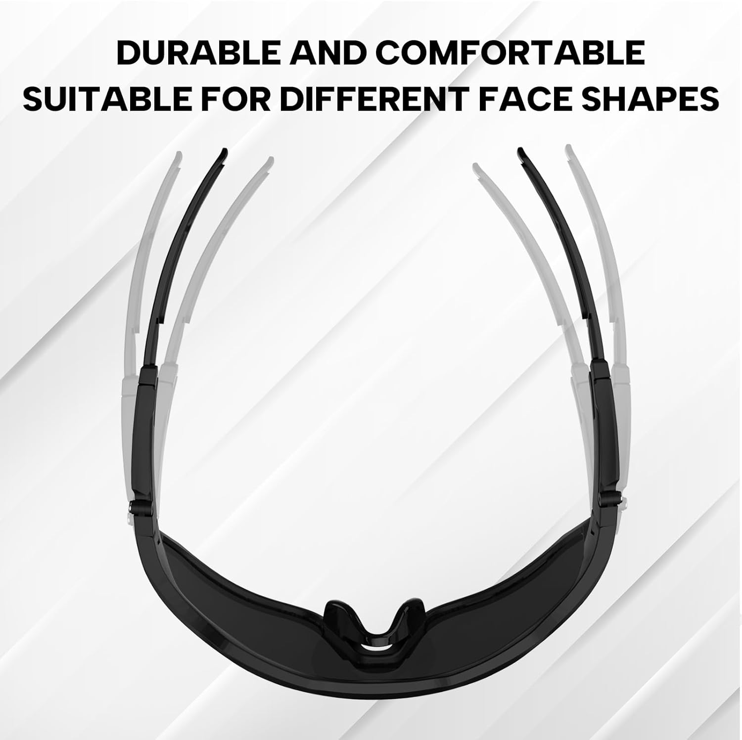 BUCKLOS Polarized Cycling Running Sunglasses for Men Women UV400 Protection,TR90 Sun Glasses for Bike Baseball Sports Safety - Image 3