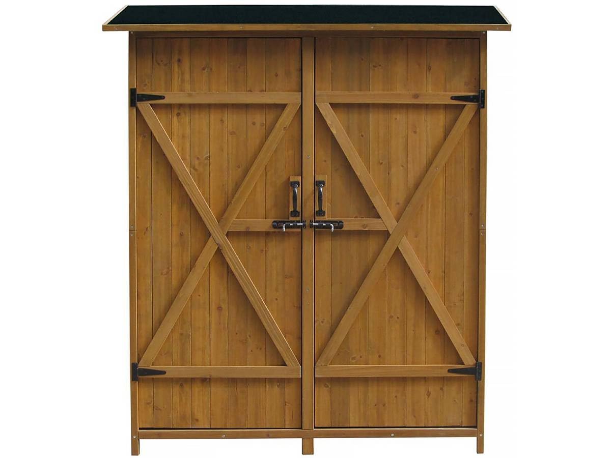 habitat et jardin Gartenschrank Espacio- 140 x 49 x 162 cm - Braun