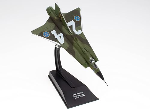 Miniatura 3 de OPO 10 - Avión de combate militar 1100 compatible con J 35F DRAKEN Swedish Air Force 1989 - CP34