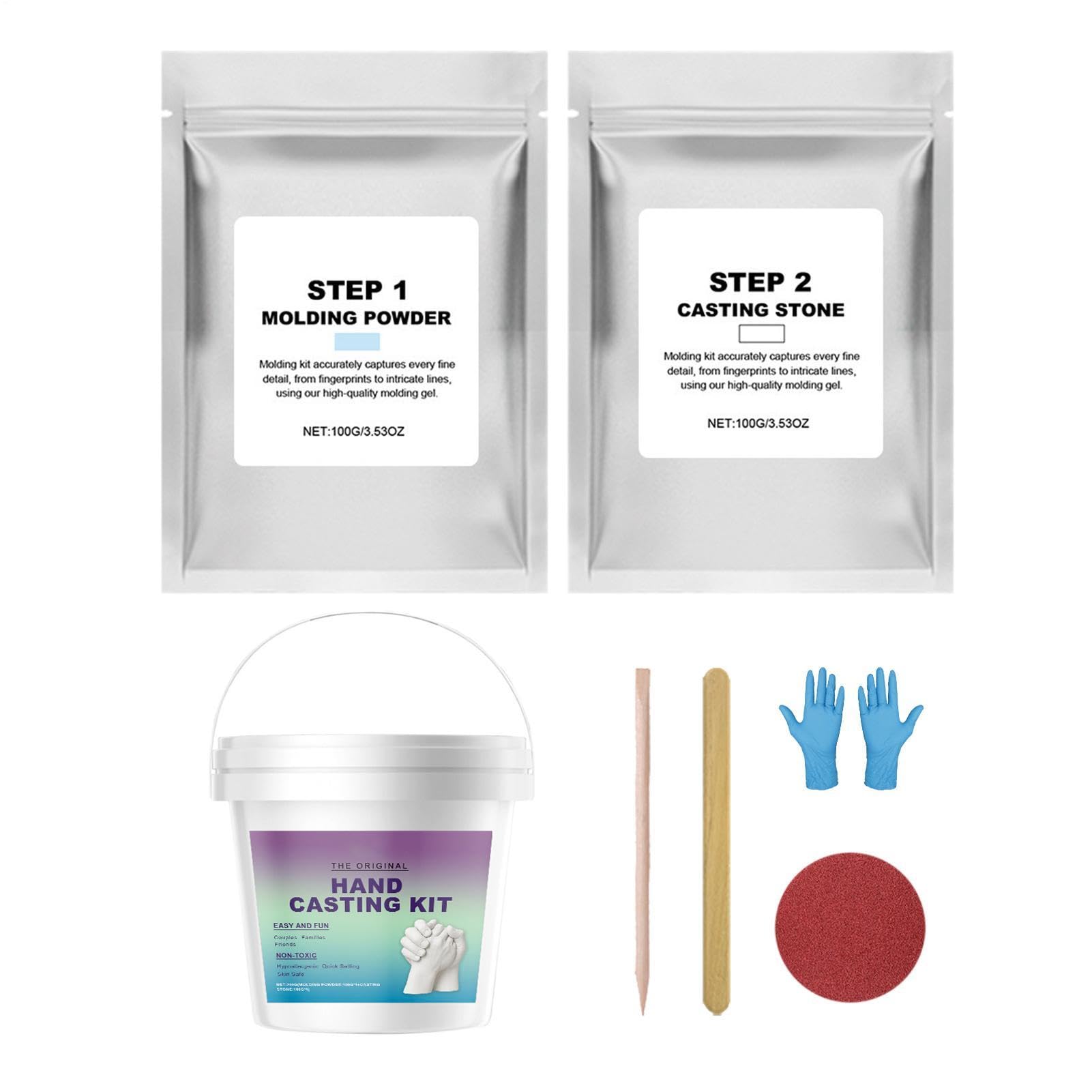 Kit de moulage de mains pour couples : soirée romantique à deux