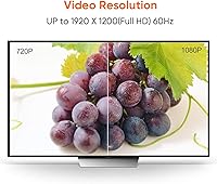 Vista 4 de CableCreation Adaptador DP a DVI - DP macho a DVI hembra, soporta 1080P@60Hz, 0.5 pies