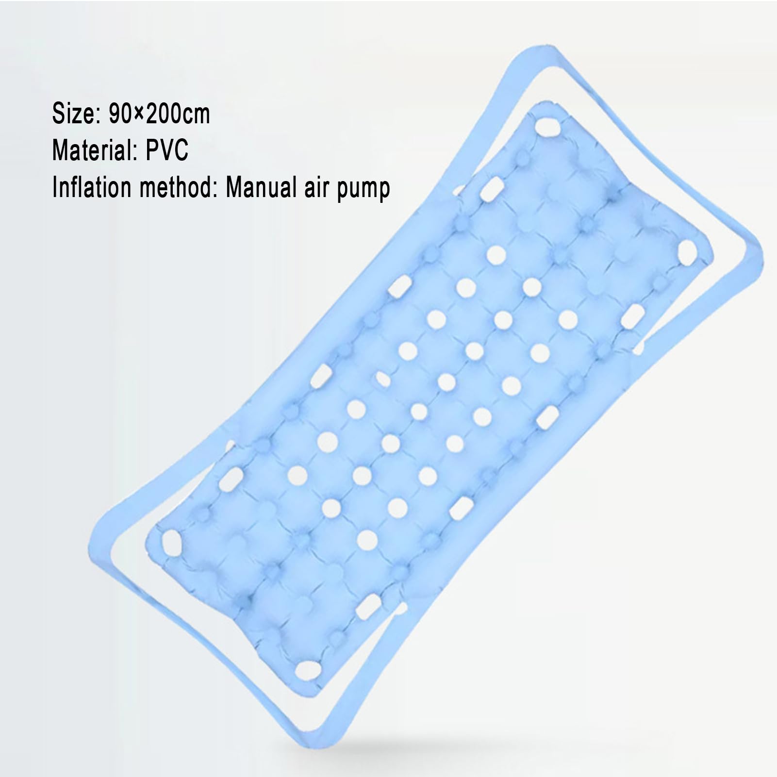 Materasso Antidecubito Ad Aria,Materasso Antidecubito per Anziani per Letto Singolo,Materasso ad Aria Antidecubito Ventilazione Ailenziosa a 24 Fori,90×200cm