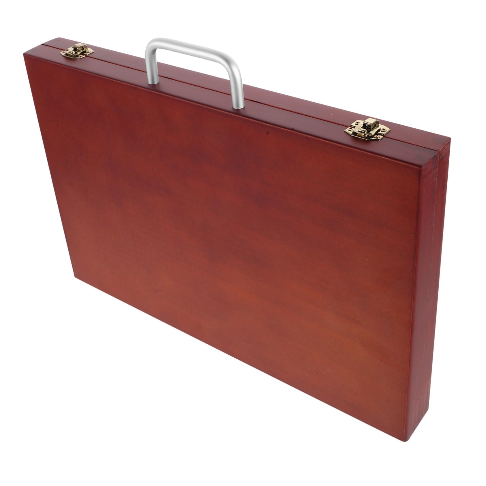 Boîte de Rangement Peinture Portable Bois Style Européen Mallette Multifonction pour Outils de Dessin Étui Pratique pour Étudiants et Artistes