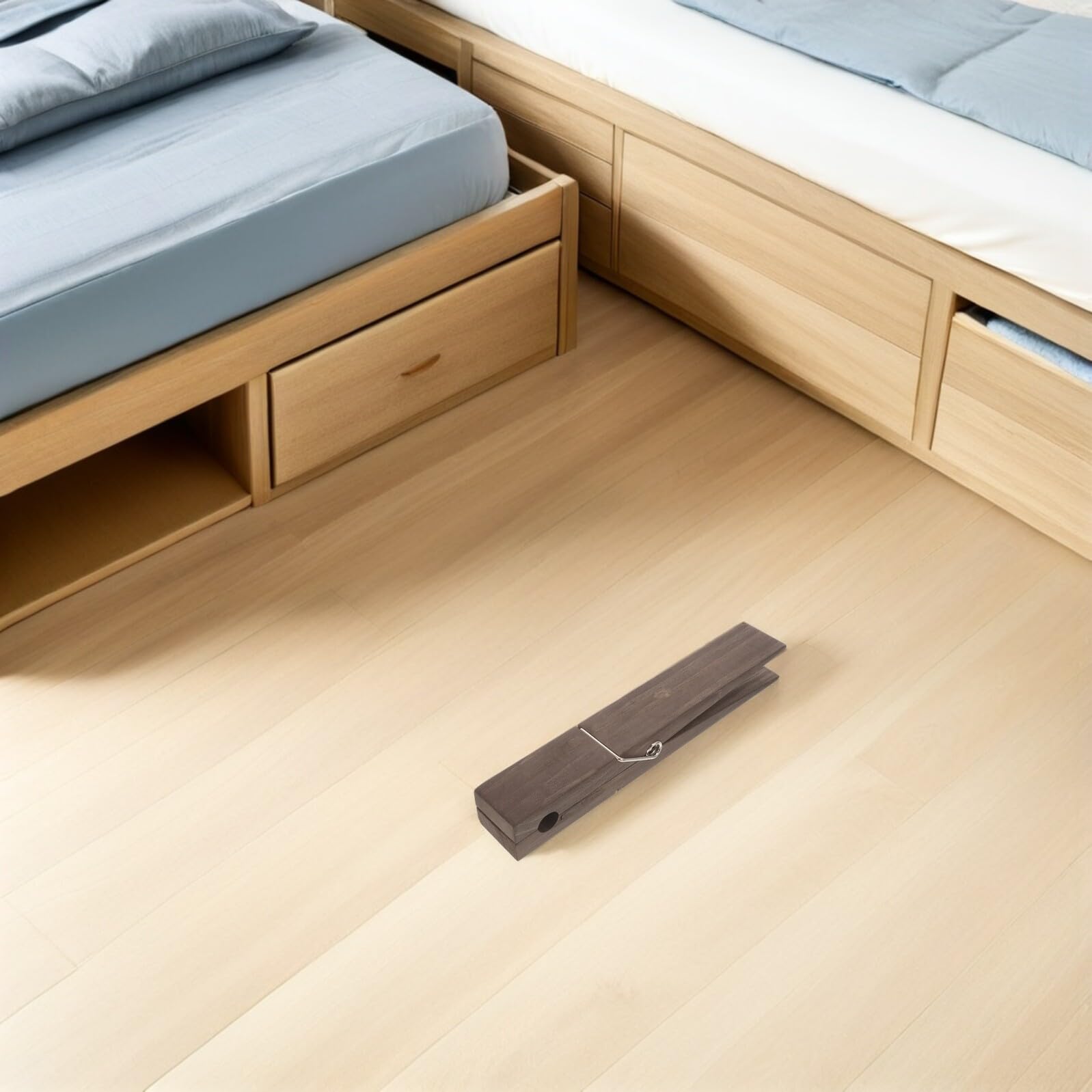Toallero Rústico Gigante de Madera 30 CM 2 Pinzas para Ropa y Toallas Gancho de Pared Decorativo para Baño y Lavandería Soporte Resistente para Colgar Textiles Gruesos