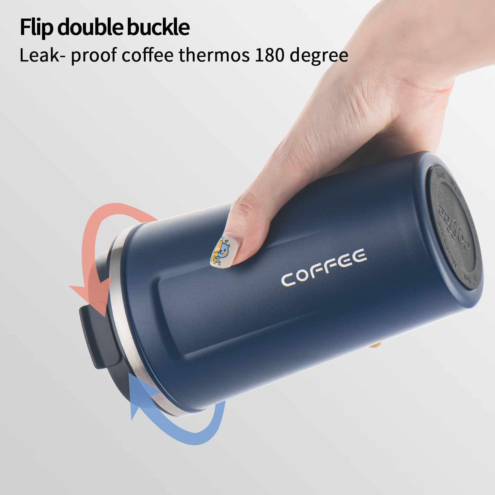 Insulated Travel Coffee Mug Stainless Steel Vacuum, Led Temperature Display Insulated Tumbler - Image 4