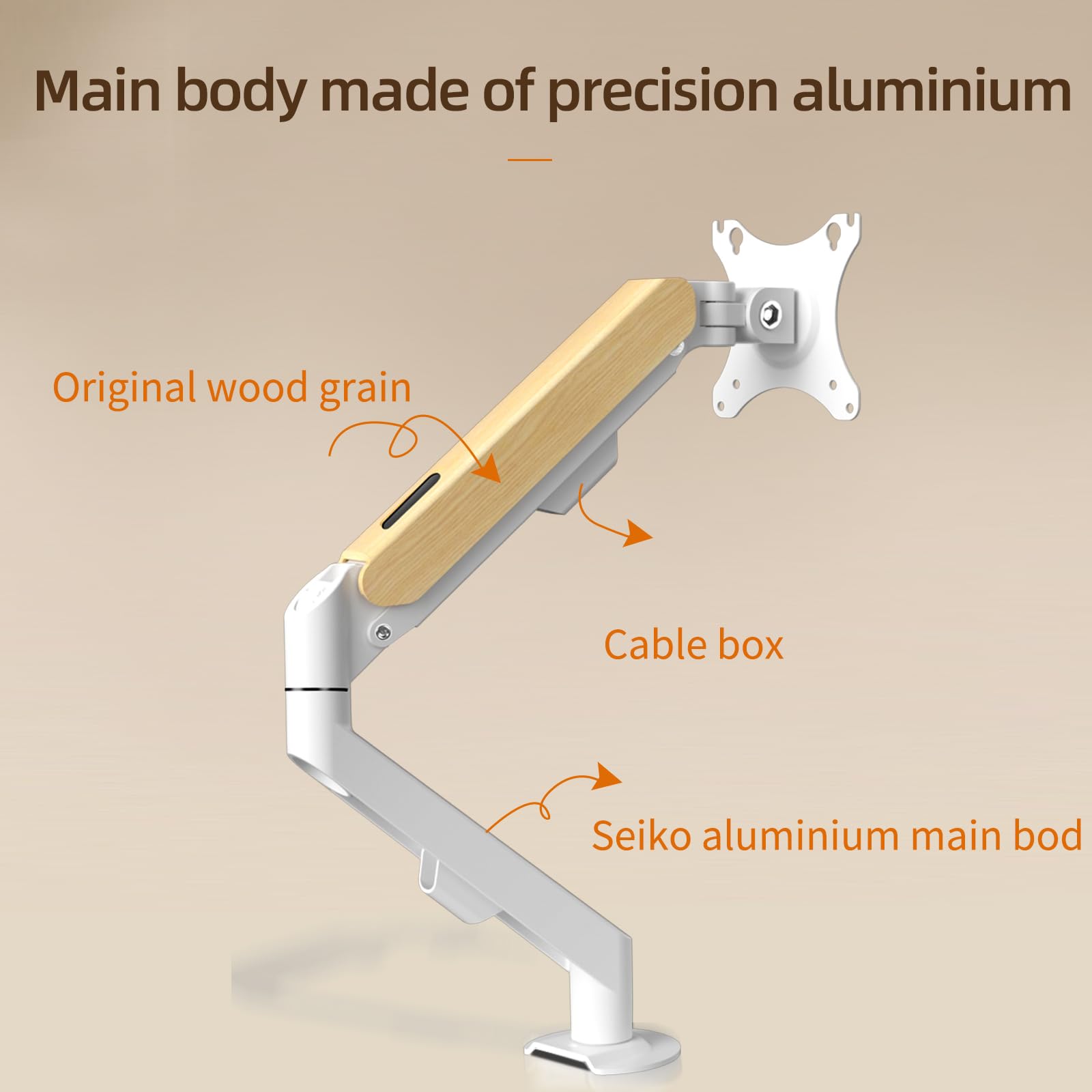 Braccio Per Monitor Singolo HILLPORT - Regolabile Per Schermi 17-34 Pollici, Fino A 9kg - Foto 13