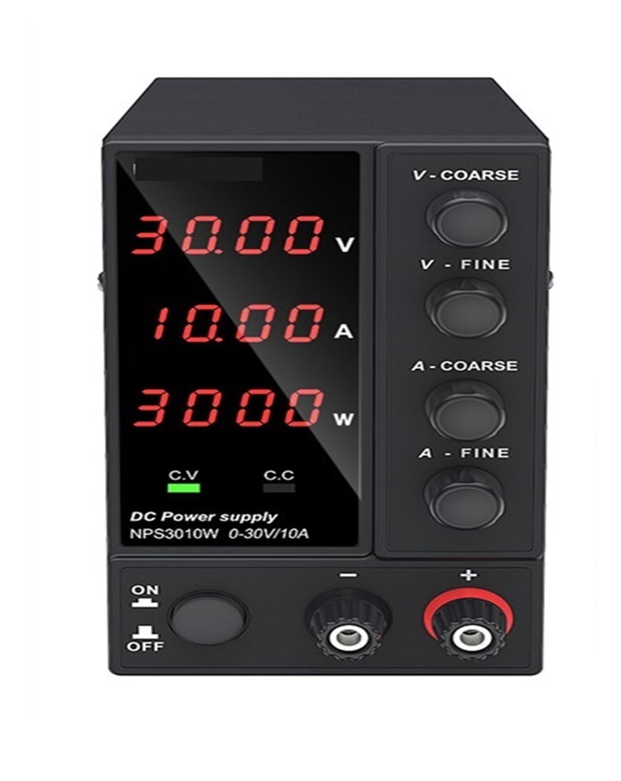 Fuente de alimentación, fuente de alimentación de laboratorio de CC ajustable de 30 V 10 A, fuente de alimentación conmutada estabilizadora reguladora de voltaje ajustable de 60 V 5 A(3 Digits 120 3A)
