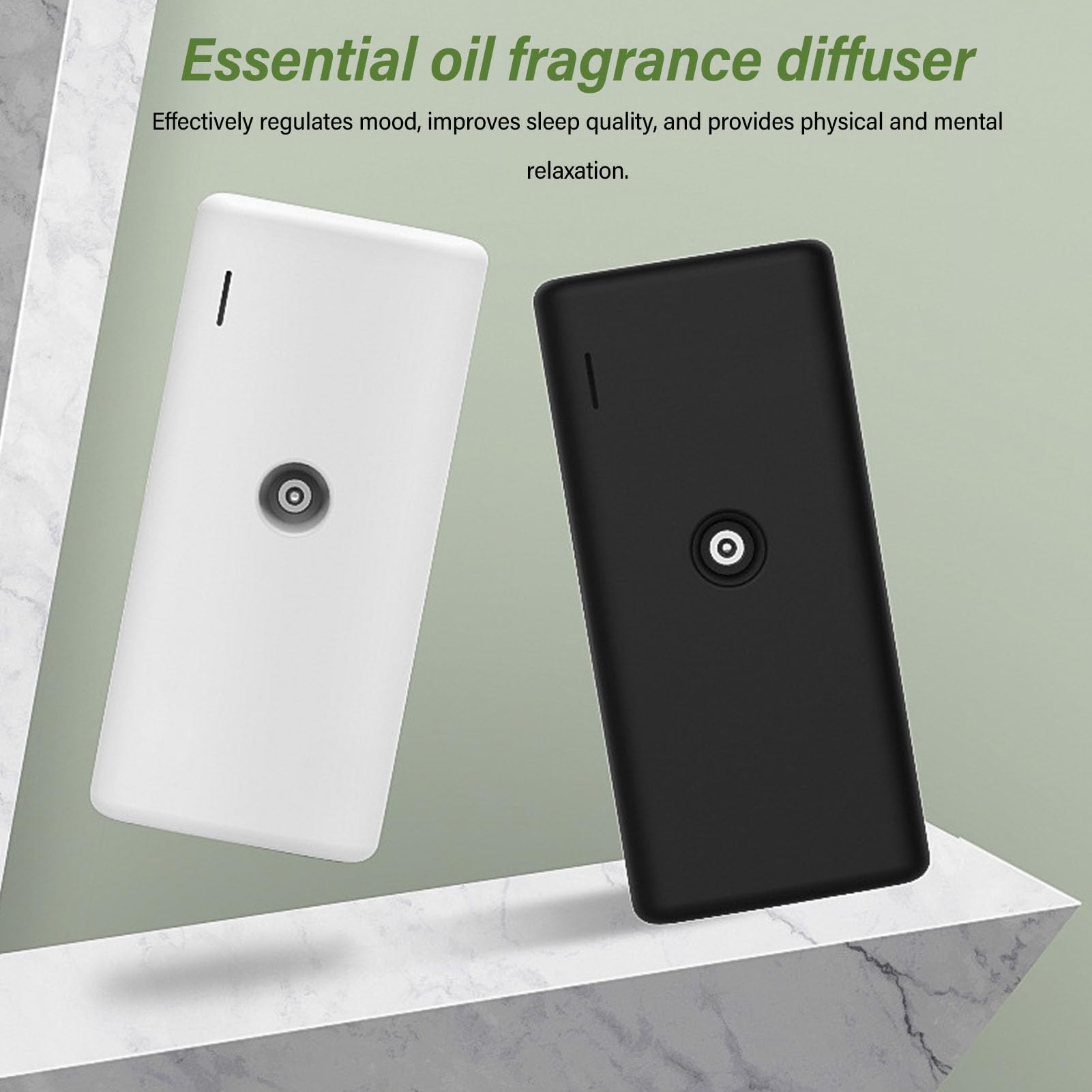 Difusor de Aceites Esenciales de Aromaterapia con Dispensador de Spray Ambientador Montado en la Pared, para el Hogar, Hotel, Oficina, SPA (Black)