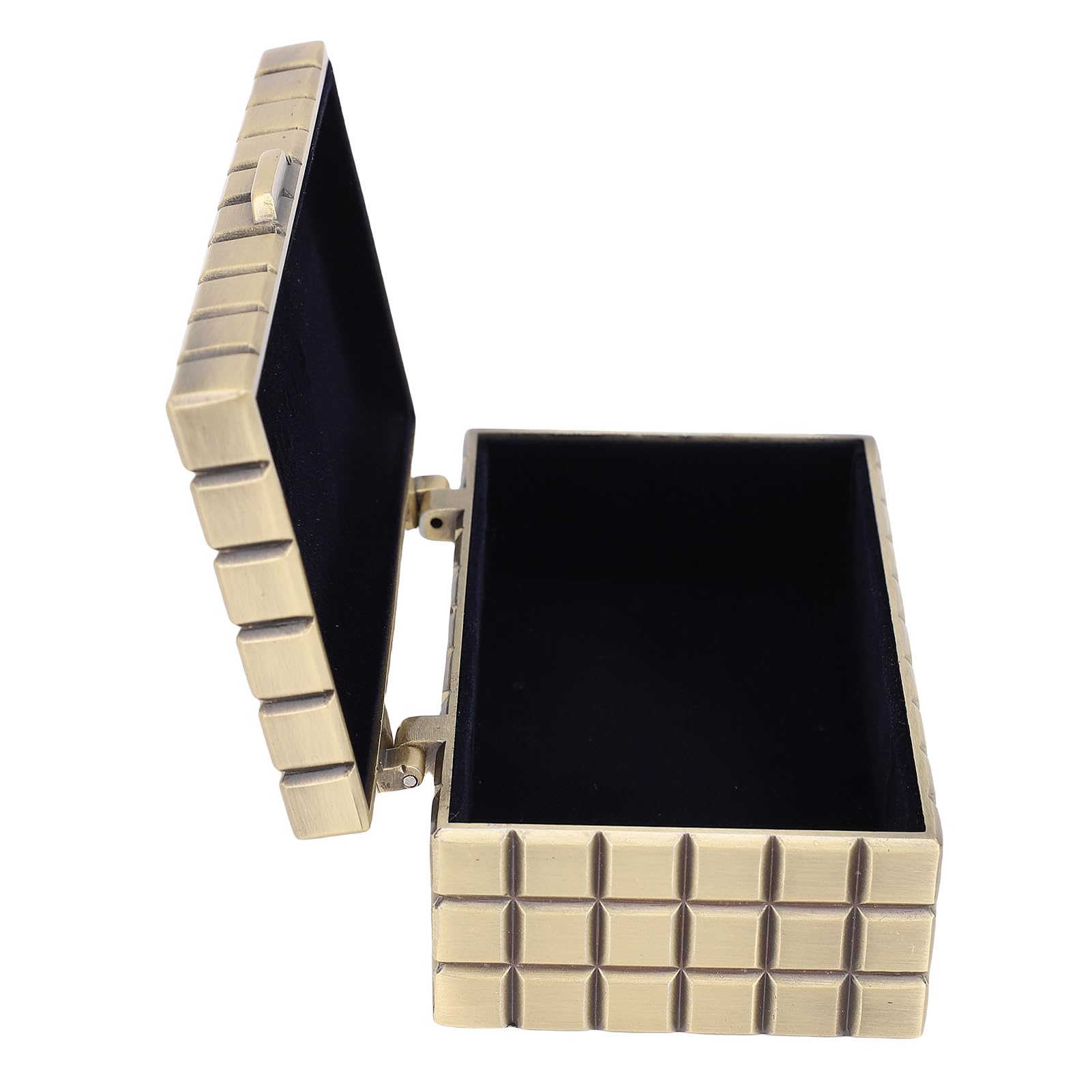 mingzhe Rectangular Jewelry Organizer Vintage Metal Box for Rings and