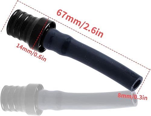 Miniatura 4 de 6 piezas de válvula universal de tanque de gasolina para válvula de ventilación de ventilación de manguera compatible con motocicleta XR CRF RM KX