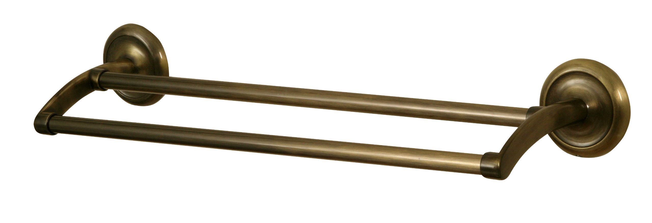 Double Towel Rail Rack Bar Hanger Bathroom Antique Brass