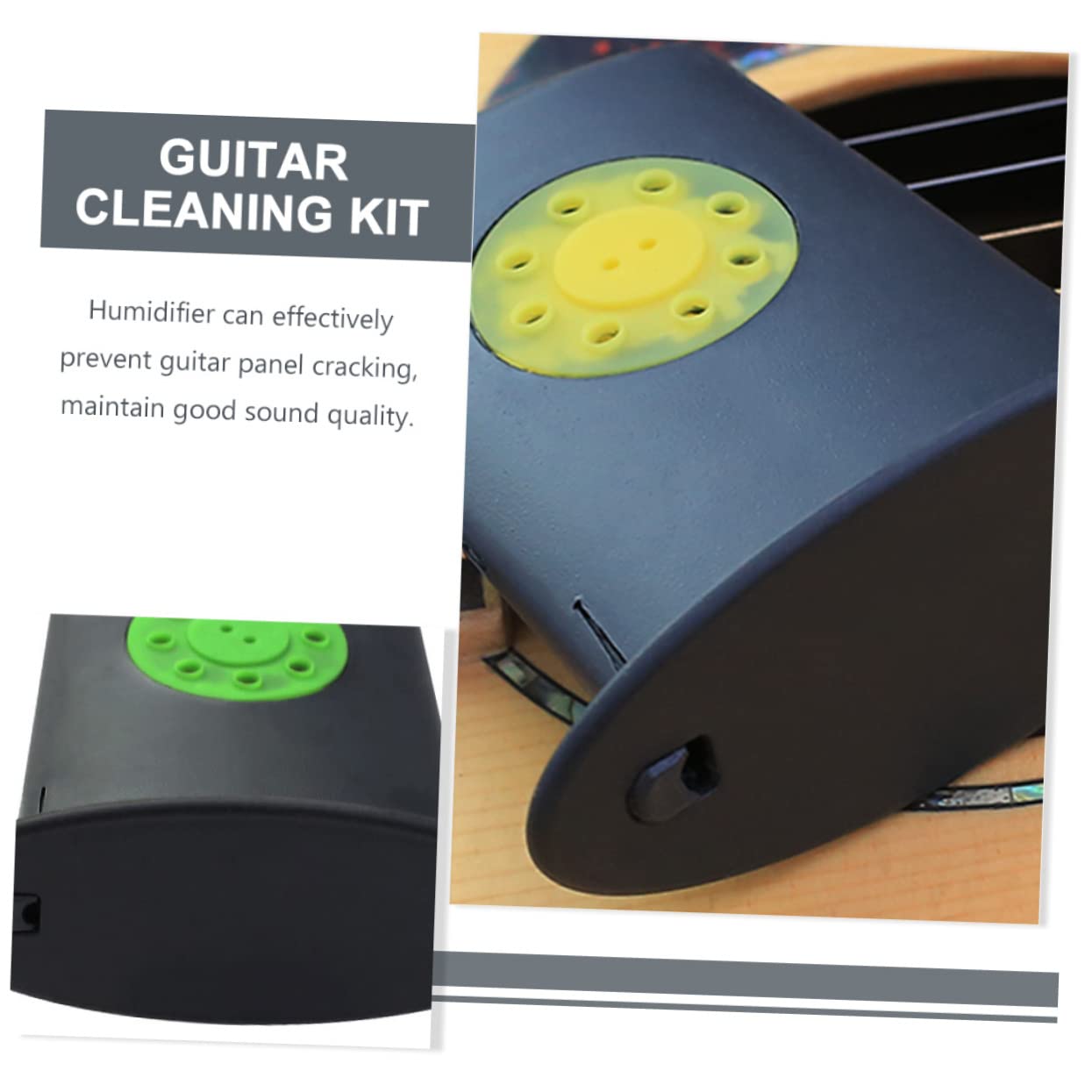 TOYANDONA 4pezzi Umidificatore Portatile Per Chitarra Acustica Regolatore Di Umidità Per Strumenti Musicali Previene Crepe e Deformazioni Facile Da Usare Design Antigoccia Compatibile Con