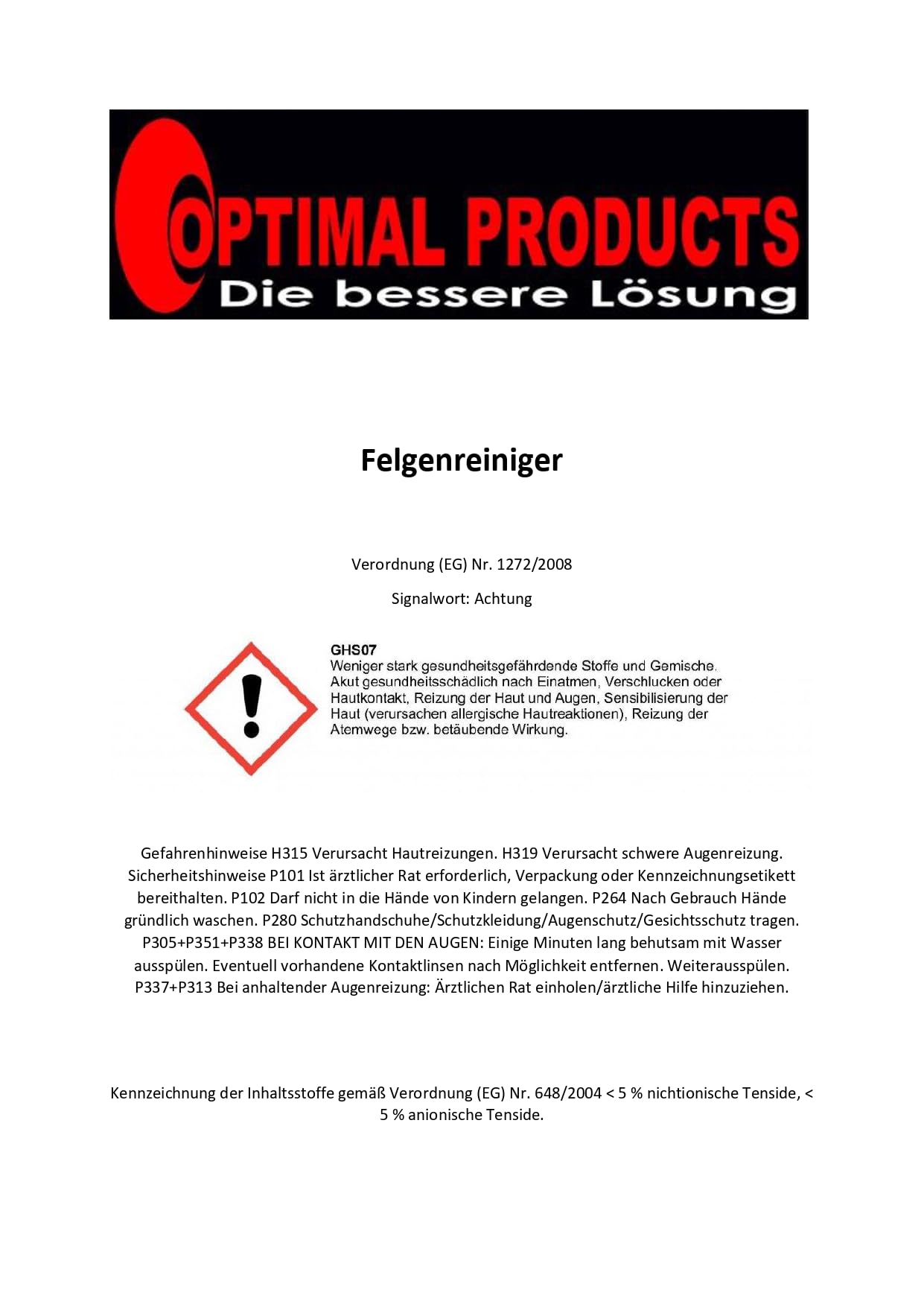 Felgenreiniger 5 Liter | Konzentrat | Stahlfelgen | Alufelgen | Felgen | auch für Hochdruckreiniger bestens geeignet