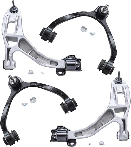 Miniatura 225 de Detroit Axle - Kit de brazos de control frontal RWD para Chrysler 300 Dodge Challenger Charger Magnum, 2 brazos de control superiores 2 rótulas