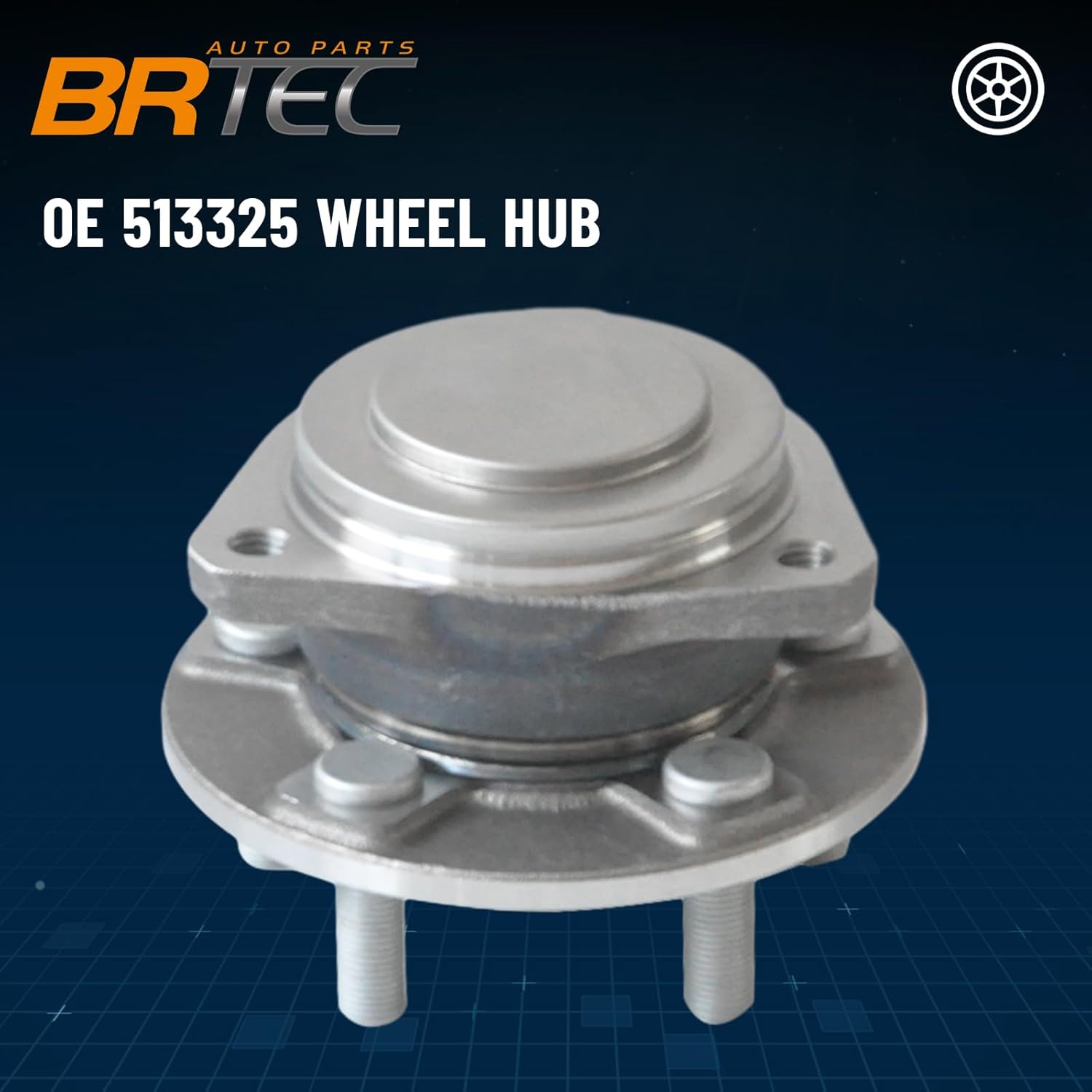 513325 Front Wheel Hub and Bearing Assembly for Dodge 2012-2023 Challenger / 2012-2023 Charger, for Chrysler 300 2012-2023 5 Lugs RWD