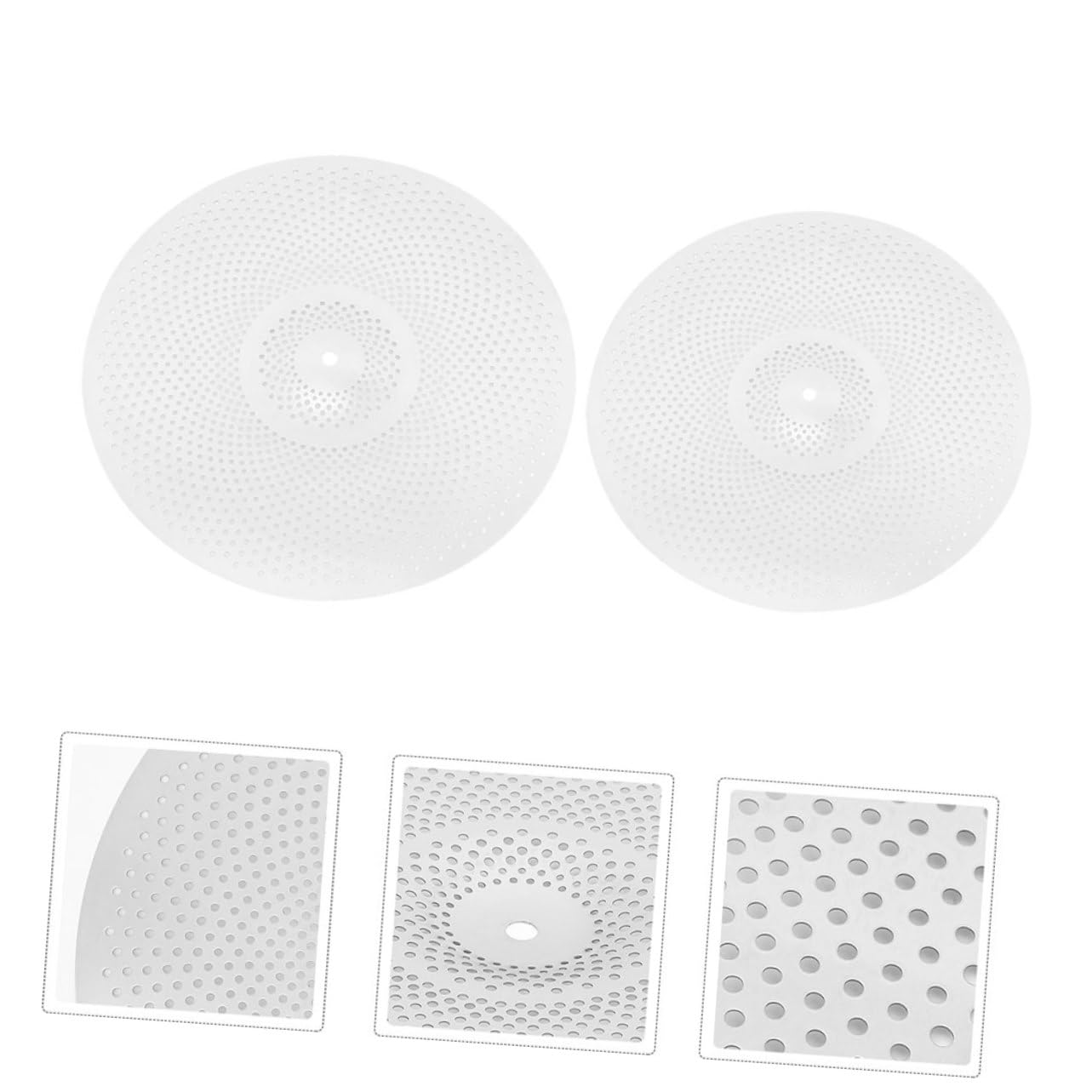 ibasenice Kit 2 Pezzi Piatti Muti per Batteria in Lega Argento, Riduzione Vibrazioni e Facile Installazione, Accessori per Batteria Acustica e Jazz