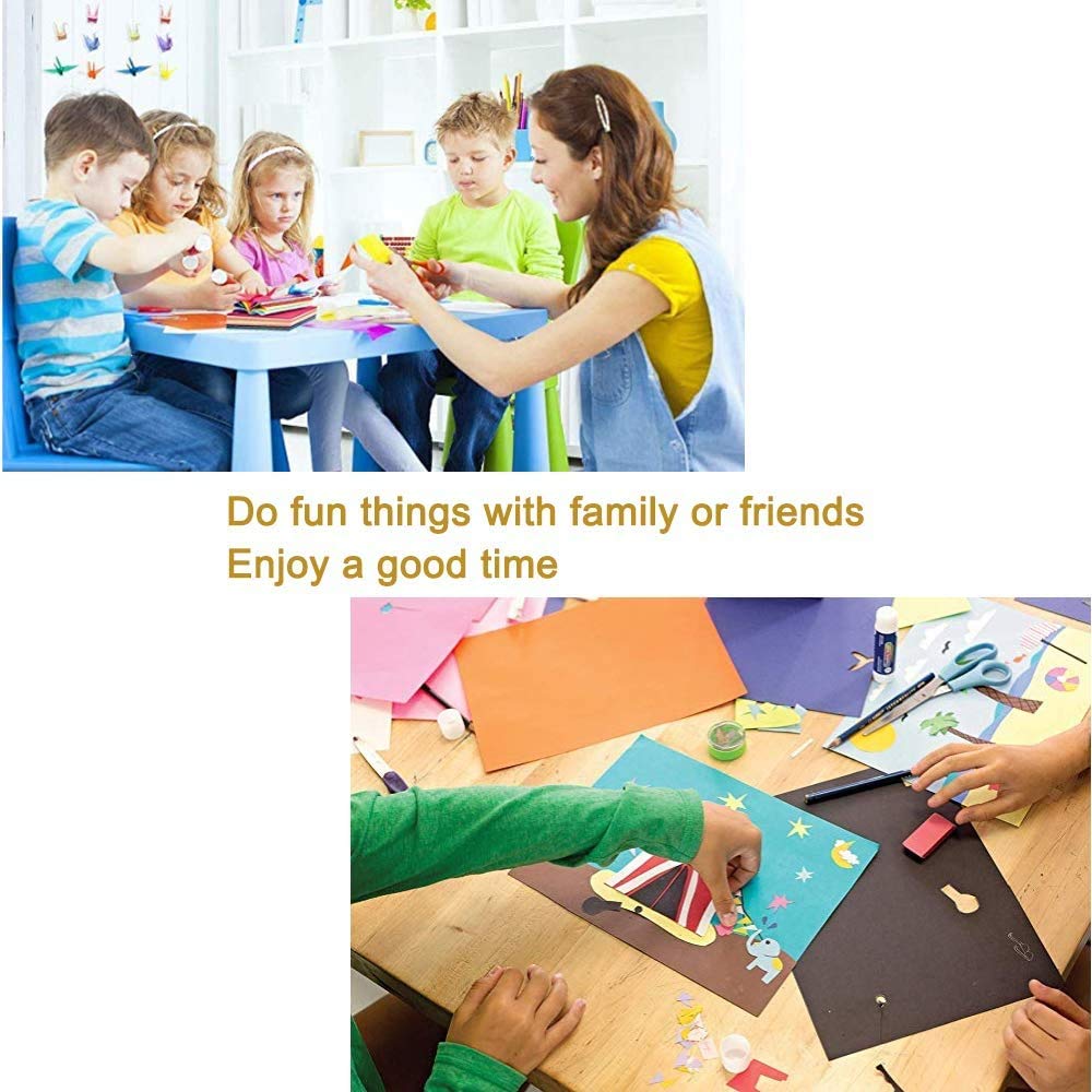 PATIKIL Lot De 50 Feuilles De Papier Cartonné Coloré - Format A4 - 230 G/m² - Papier Coloré Imprimé Pour Loisirs Créatifs, Scrapbooking, Fabrication De Cartes, Décorations De Fête, Couleurs Mélangées