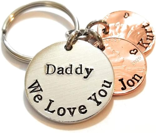 Miniatura 5 de Tucker's Trinkets And Treasures Personalized Bar, We Love You Key Chains, Gift for Mom, Gift for Dad, Family Names