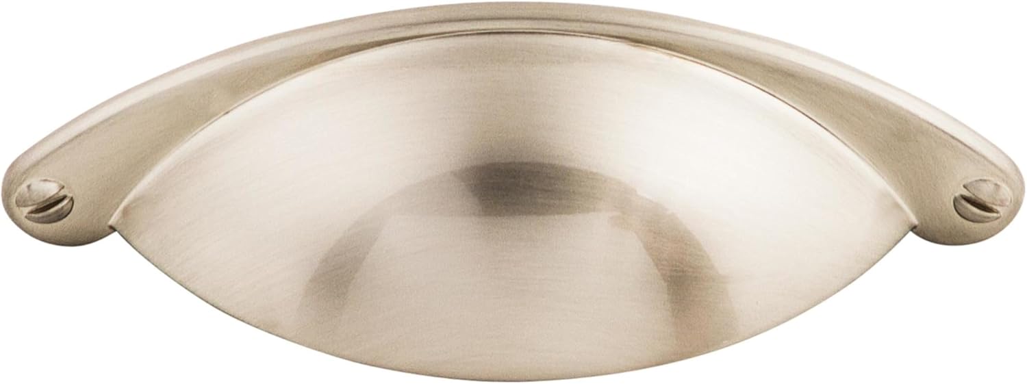 Top Knobs M400 Asbury Collection 2-1/2" Somerset Cup Pull, Brushed Satin Nickel