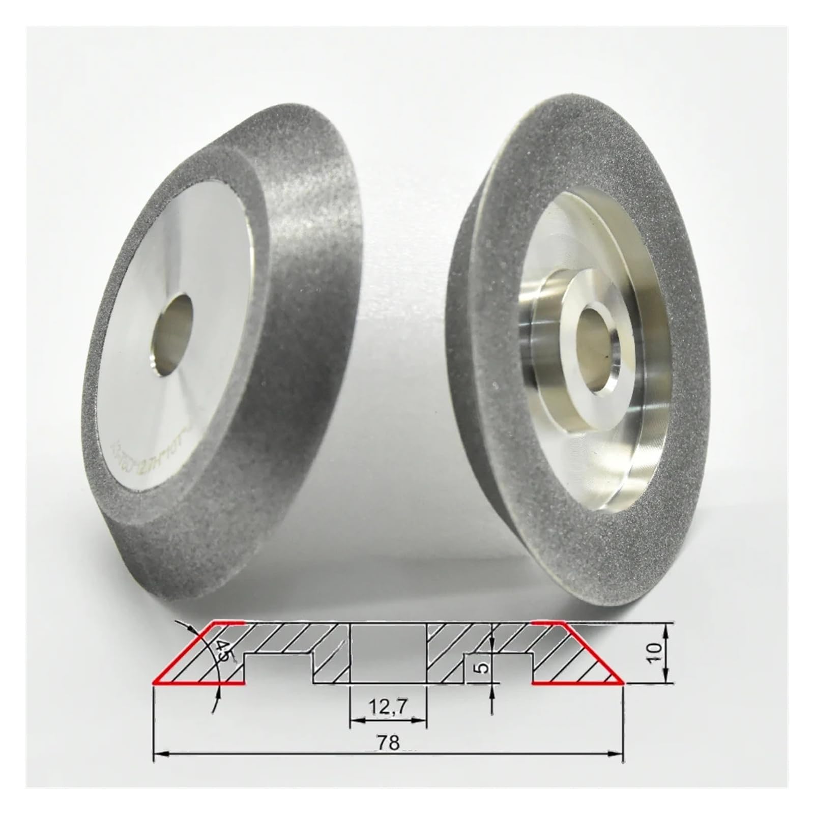 Mola CBN/diamantata MR-X3 da 78 mm for trapano HSS/tungsteno