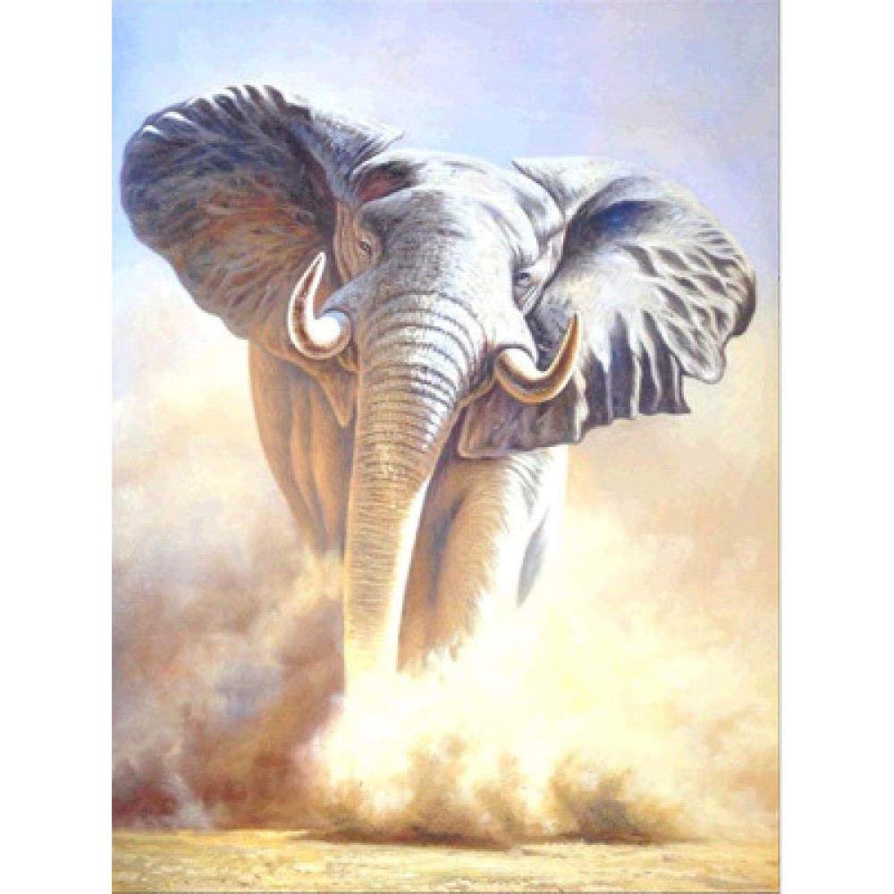 Kit broderie diamant 5D éléphant à offrir idée cadeau diy adulte