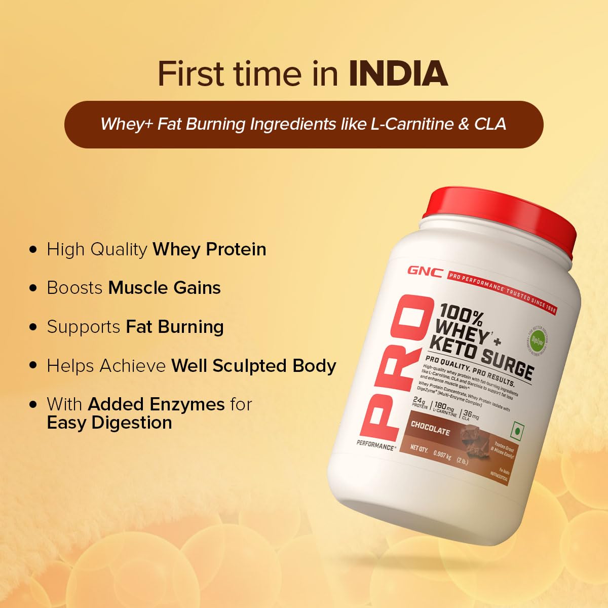 gnc pro performance l carnitine review GNC 100% Whey + Keto Surge | India's First Fat-Burning Whey