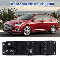 Vista 3 de Interruptor principal de elevalunas eléctrico para el lado izquierdo del conductor para Hyundai Accent 2010-2017 sustituye a 93570-1R111