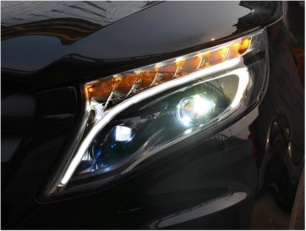 Headlights Compatible With Benz VITO 2013-2019 DRL Daytime Running Lights Head Lamp LED Bi Xenon Bulb Fog Lights Tuning Car Accessories