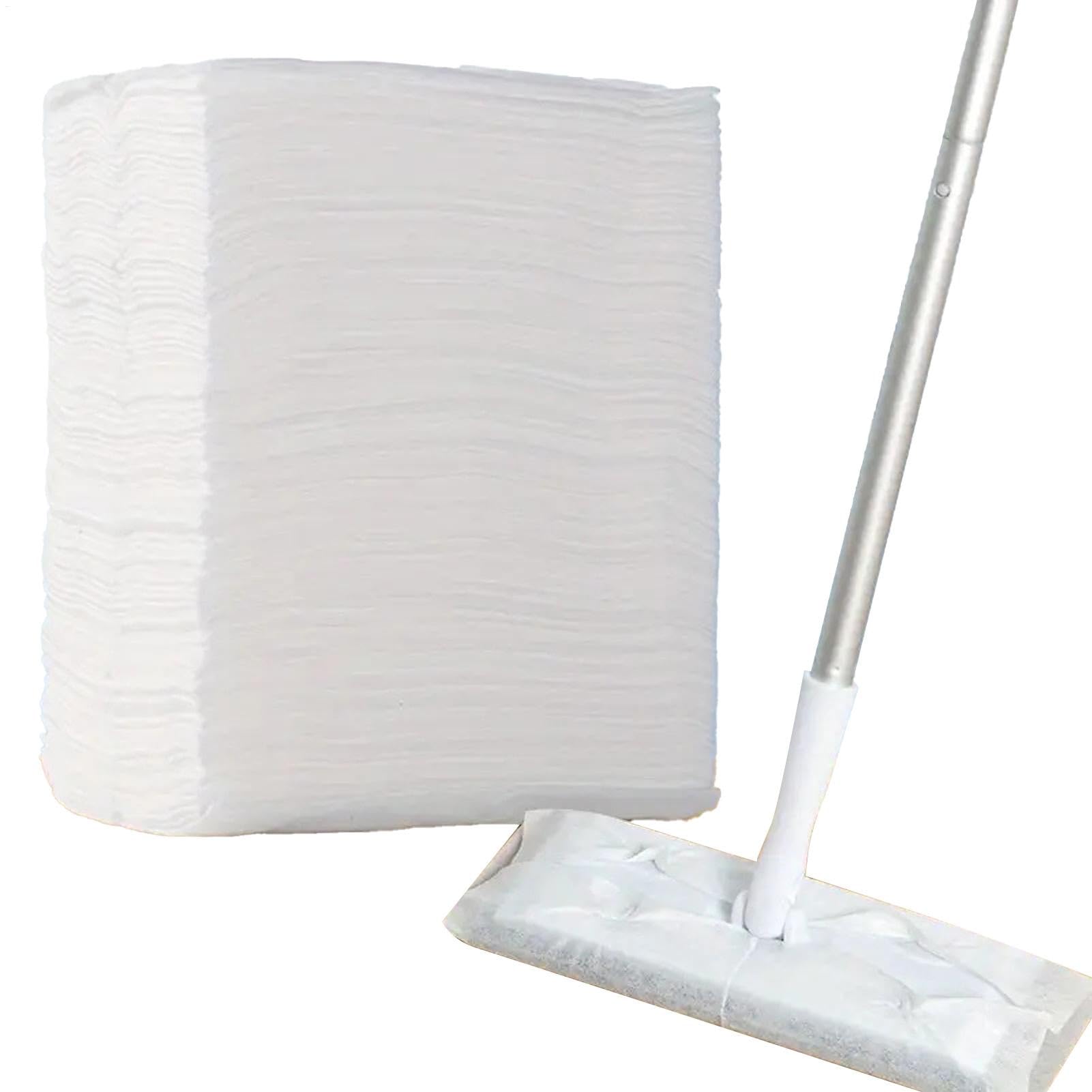 Lot De 100 Chiffons De Balayage à Sec Jetables - 19,8x29 Cm, Microfibre, Pour Sols Durs, Carrelage, Parquet