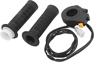 Yctze 22mm Twist Uchwyty Przyspieszacza Przepustnicy, 22mm Uchwyt Przepustnicy Przełącznik Zapłonu Pasuje do 48CC 80CC 2 Suwowy Zmotoryzowany Rower Rowerowy