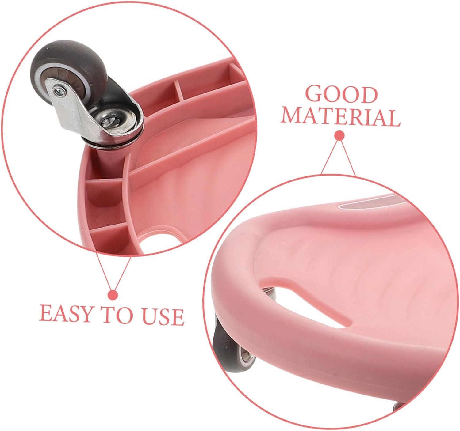Ab Roller Wheel 4-wheel Silent Core Trainer with Kneeling Pad, Abdominal Muscle Exercise Equipment for Home and Travel Fitness Workout