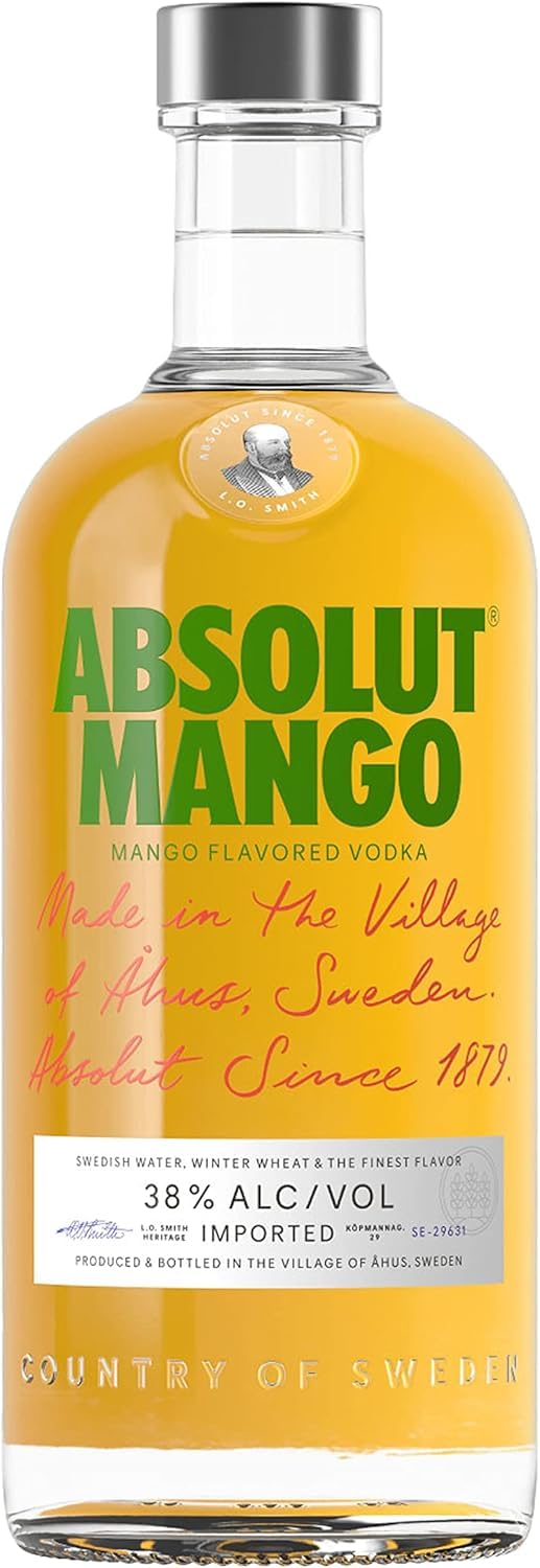 Absolut Swedish Vodka Collection | 70cl | Flavoured Vodka (Mango)