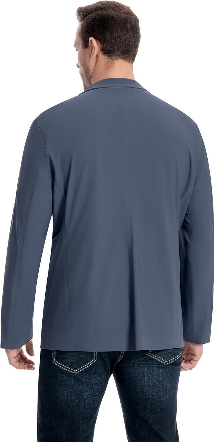 Cloudstyle Men's Solid Blazer Two Button Notch Lapel Formal Casual Sport Coat