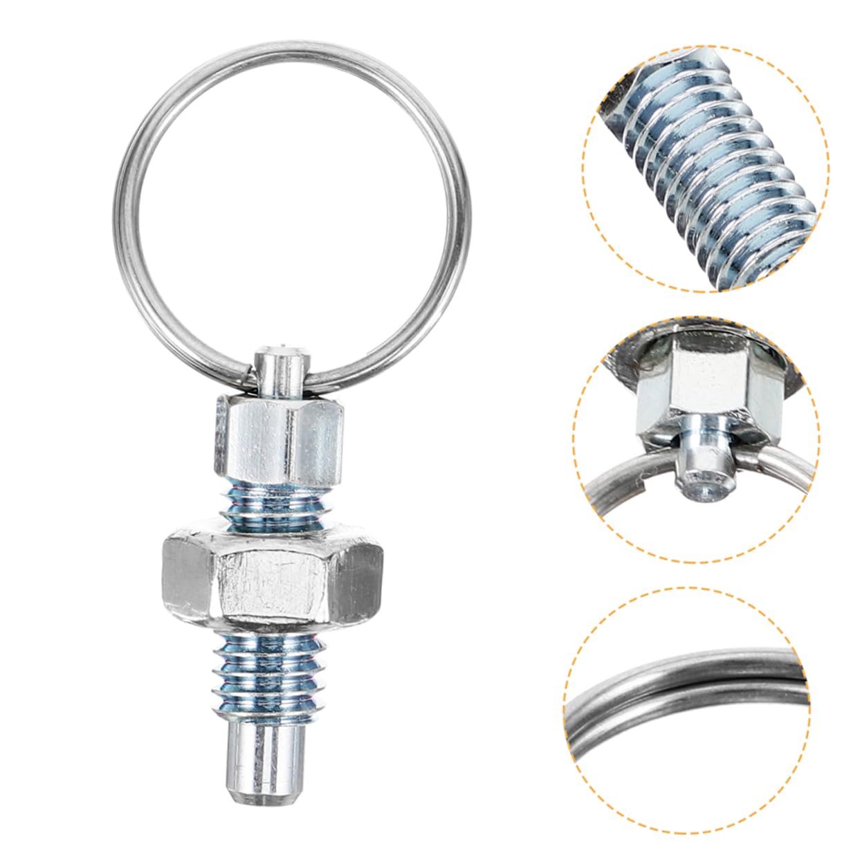4pcs Heavy-Duty Spring Loaded Indexing Plunger Pull for Industrial Applications Locking Mechanism for Secure