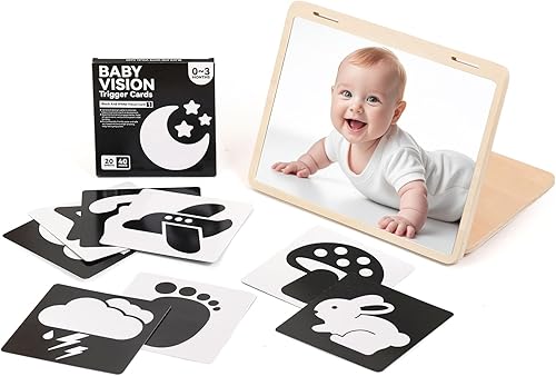 Set de juego de tiempo boca abajo, ángulo ajustable, diseño de doble cara, juguetes Montessori Tummy Time Toys Gran espejo seguro para bebés y
