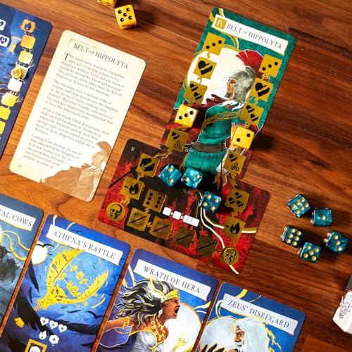 Hercules and The 12 Labors juego de cartas y dados miniatura 2