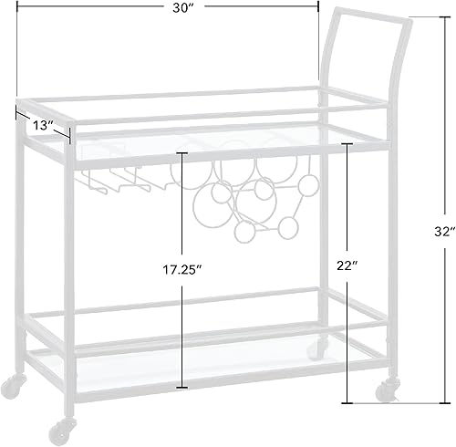 Miniatura 4 de FirsTime & Co. Gray Steel Aurora Farmhouse - Carrito de cocina, diseño americano, gris, 31.5 x 16 x 31.5 pulgadas