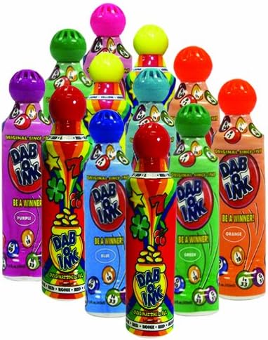 One Dozen 1.5oz Mini Tip Assorted Bingo Dauber