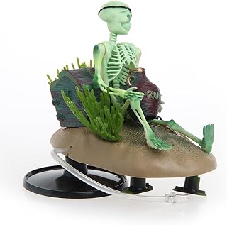 Kocome Drunk Skeleton Fish Tank Ornament Aquarium Air-Operated Landscape Decoration