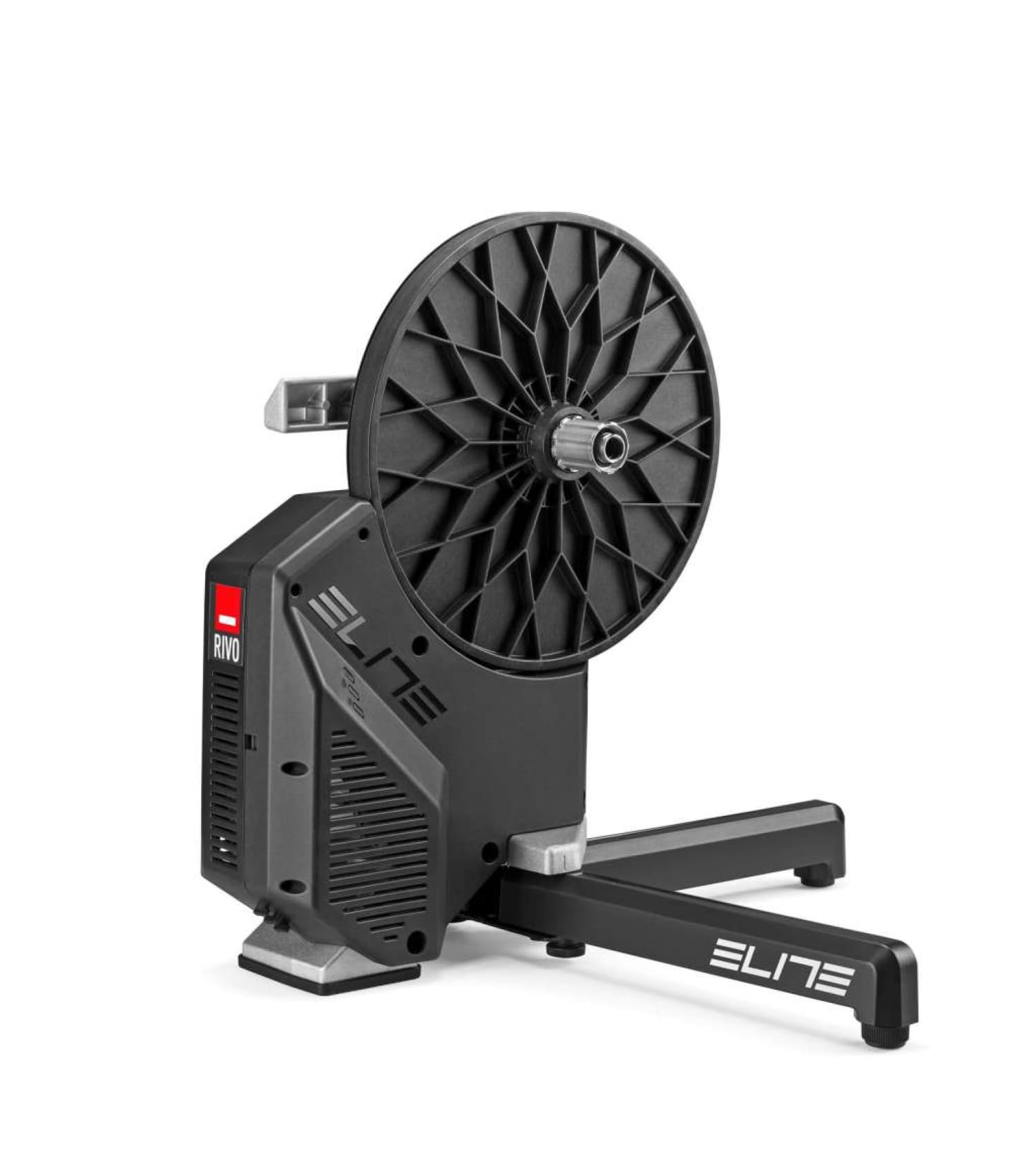 Elite Rivo Smart Trainer à transmission directe – Rouleau de vélo intérieur, précision puissance ±2,​5 %, WiFi + Bluetooth, ultra silencieux, compact pliable, compatible Zwift (boîte non incluse)