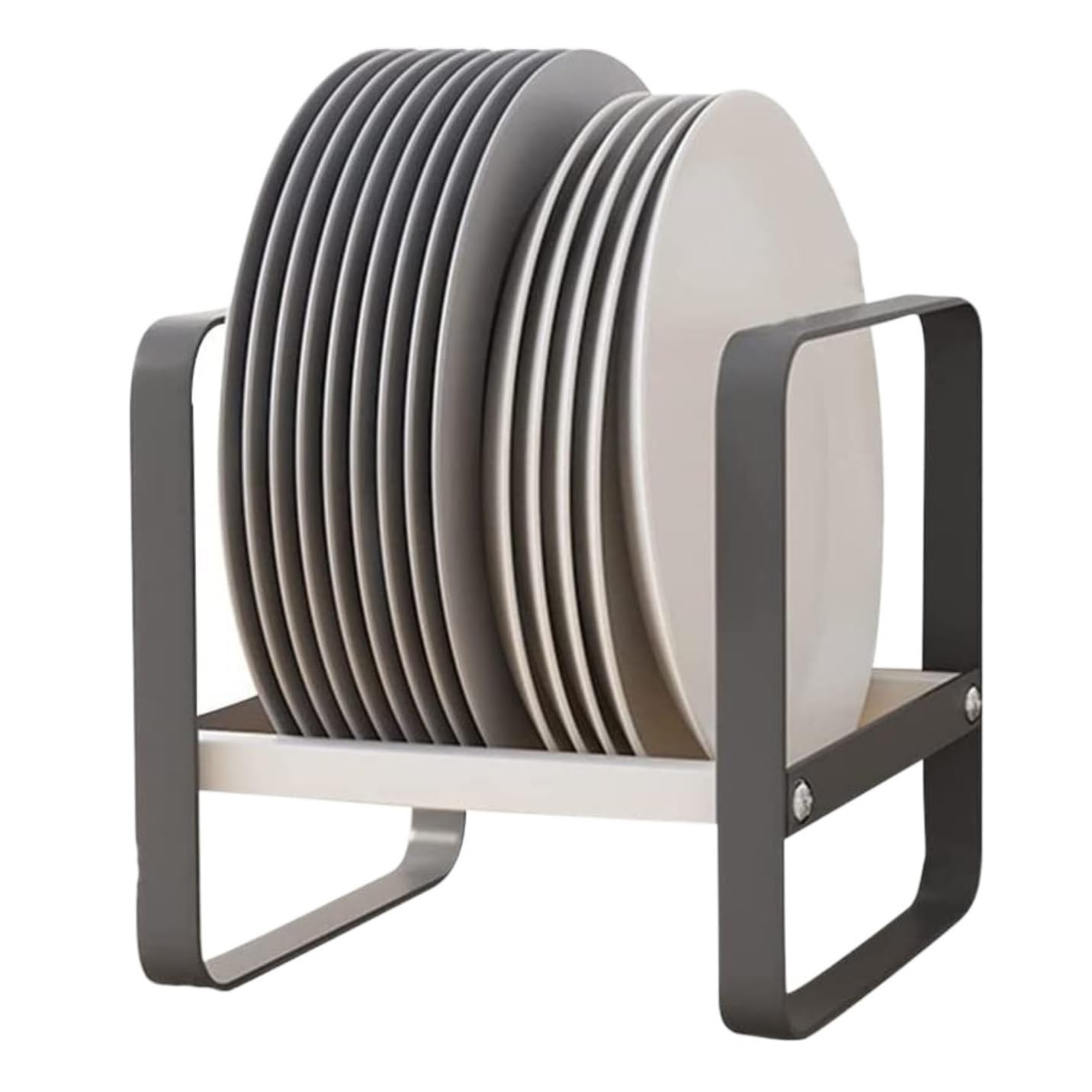 QCKNKMGG Draining Washing Up Holder, Dish Drainer Rack Kitchen Storage Black Multiple Sizes(18 * 15 * 15cm)