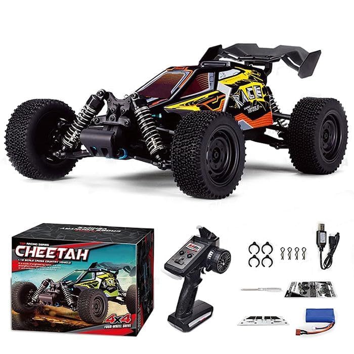 Image of Jet Roy45 km /h Remote Control Car for Adults, Brushless Motor RC Car High Speed Offroad Drift Racing Car, 4WD Off Road Race Buggy, 1 Batteries