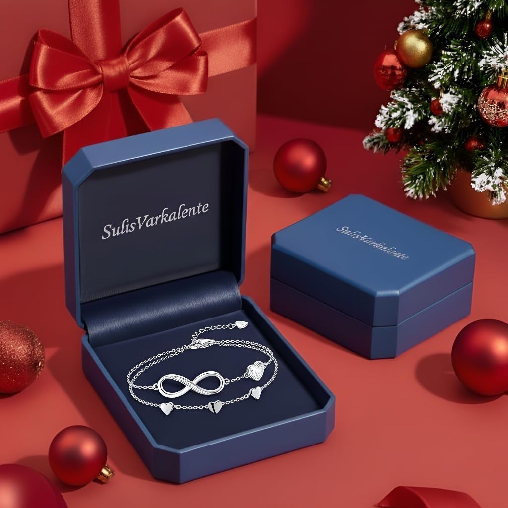 Personalized Bracelet Infinity Heart Birthstone Name Bracelet 925 Sterling Silver Adjustable Mother's Day Gift Anniversary Birthday Jewelry for Grandma Girlfriend Custom Jewelry With Name - Image 6