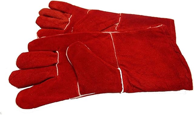AMOYER Gloves High Temperature Stove Long Lined Welders Gauntlets