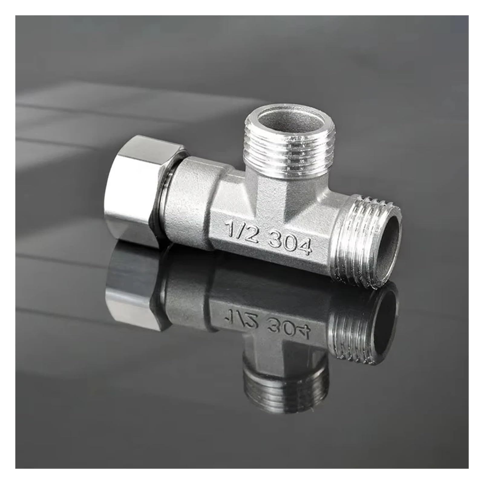 Adapter przełącznika prysznicowego ze stali nierdzewnej 3-drogowy G1/2