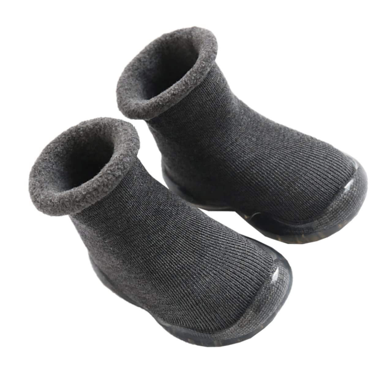 ABOOFAN 3stücke Babysocken Mit Antirutsch-Sohle Warmhaltende Lauflernsocken Für Kleinkinder rutschfeste Atmungsaktive Socken Für Winter Innensohlenlänge