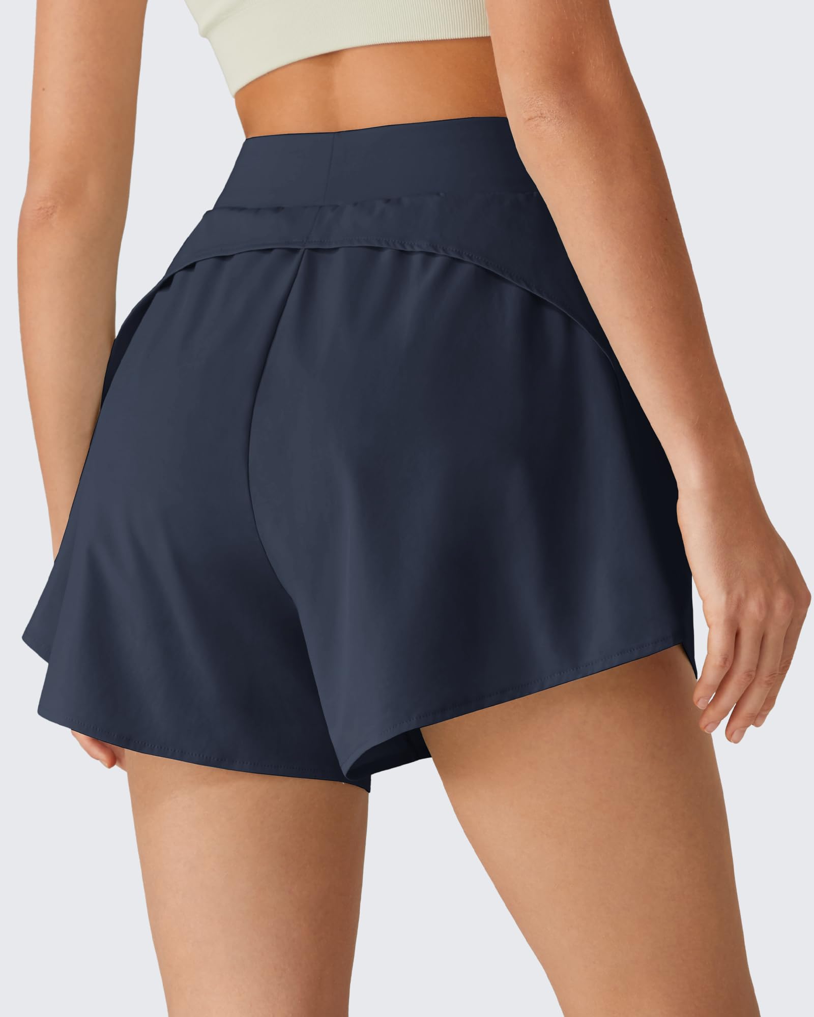 G4Free Chillwhisp - Pantaloncini da allenamento da donna, 6,3 cm, con elastico in vita e tasche con cerniera, per corsa, casual, estate