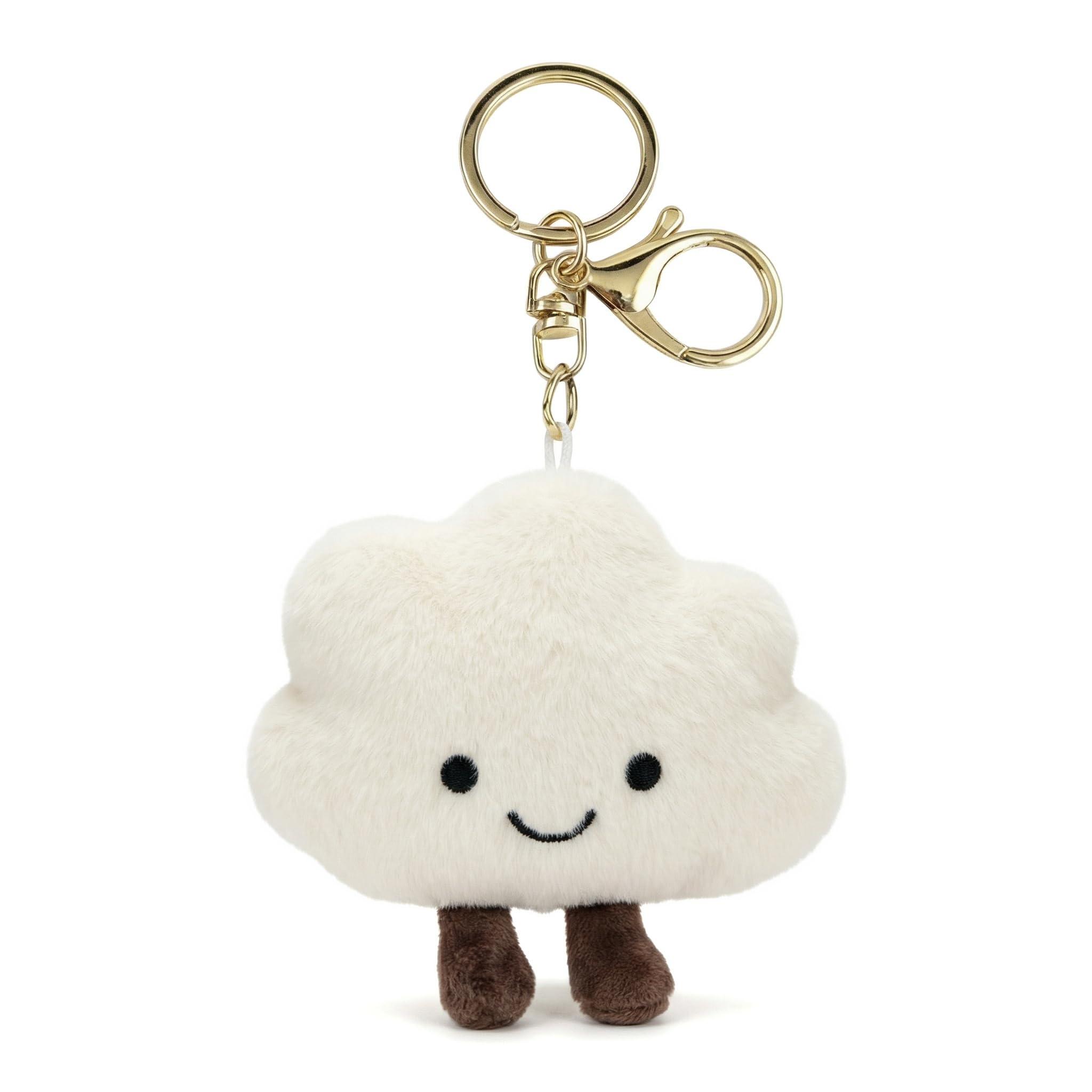 Muexoee Cute Keychain, Cloud Pendant Keychains, Stylish Cute Keychain with Phone Anti-lost Lanyard, Personalized Keyrings Decoration for Women's Bags Backpack Wallet