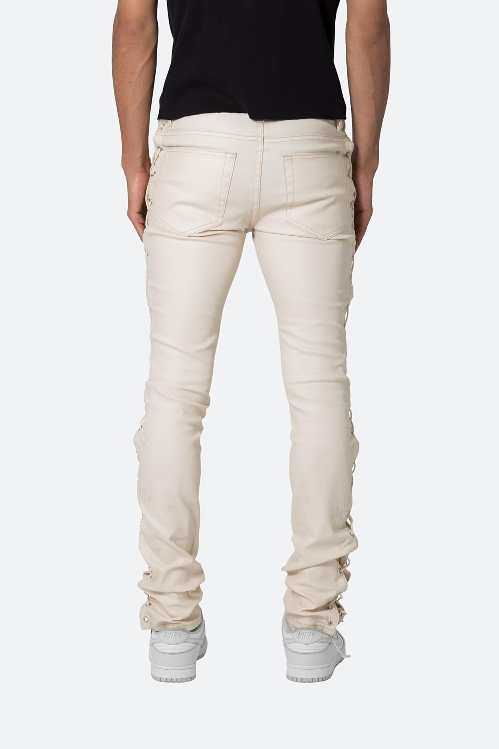 mnml Men's Mnml X566 Skinny Leather Lace-up Pants